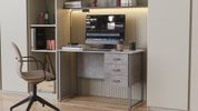 Комп'ютерний стіл Ferrum-decor Гаррі 75x140x70 сірий ДСП Бетон 32 мм (FRD-107306) FRD-107306 фото 3