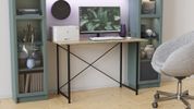 Стіл письмовий Line Лайт Ferrum-decor 750x1000x500 Чорний метал ДСП Дуб Сонома 16 мм (FRD-104839) FRD-104839 фото 9