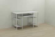 Письмовий стіл Ferrum-decor Тім 75x140x60 білий ДСП Біле 16мм (FRD-101364) FRD-101364 фото 5