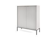 Комод высокий Perfect Home Новая/Nova 2-дверный с черными ножками K104 Серый (PFH-091234) PFH-091234 фото 5