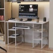 Письмовий стіл Ferrum-decor Тім 75x140x60 білий ДСП Біле 16мм (FRD-101364)