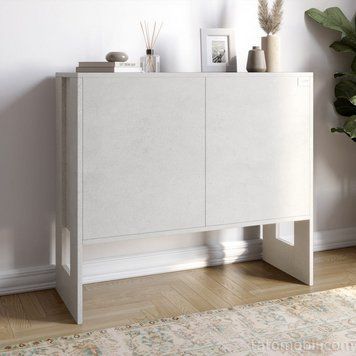 Комод-1 2-х дверный LION Нобу 90х34х80 см Бетон Style (LION-042259) LION-042259 фото