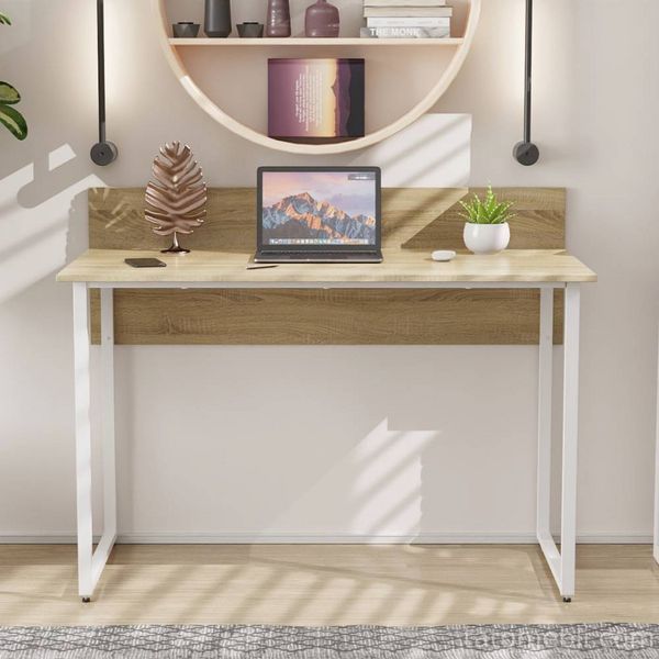 Письмовий стіл Ferrum-decor Скай 75x140x70 білий ДСП Дуб Сонома 16мм (FRD-101112) FRD-101112 фото