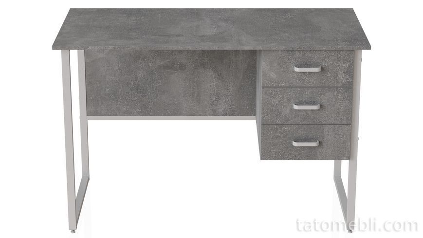 Комп'ютерний стіл Ferrum-decor Гаррі 75x140x70 сірий ДСП Бетон 32 мм (FRD-107306) FRD-107306 фото