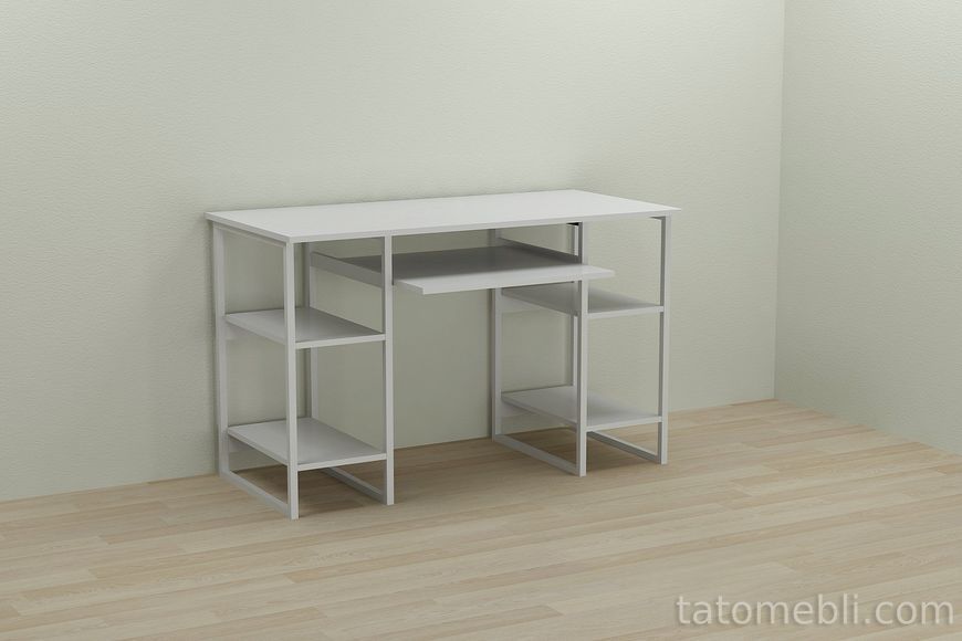Письмовий стіл Ferrum-decor Тім 75x140x60 білий ДСП Біле 16мм (FRD-101364) FRD-101364 фото
