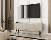 Тумба під телевізор Perfect Home Оро / Oro 2-дверна з чорними ніжками RTV135 MDF Бежевий (PFH-091335) PFH-091335 фото 1