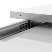 Обеденный раздвижной стол Неман ТВИСТ МДФ Белый глянец (NEM-121003) NEM-121003 фото 5