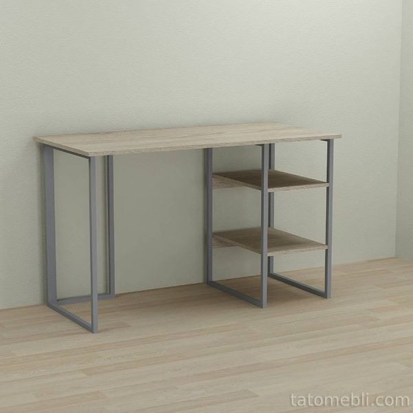 Письмовий стіл Ferrum-decor Кевін 75x140x70 сірий ДСП Дуб Сонома 16мм (FRD-101758) FRD-101758 фото