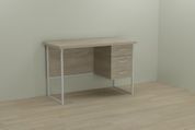 Письмовий стіл Ferrum-decor Гаррі 76x120x70 білий ДСП Дуб Сонома 32мм (FRD-101007) FRD-101007 фото 5