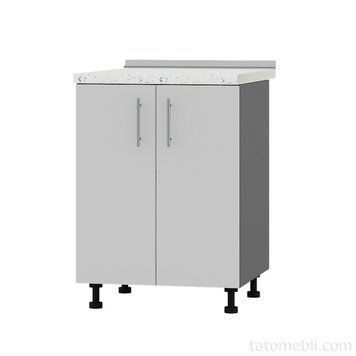 Кухонний модуль Оптіма Низ Н82-600 Антрацит/Німфея Альба (Білий) (без стільниці) 600х461х820 мм (DTM-073062) DTM-073062 фото