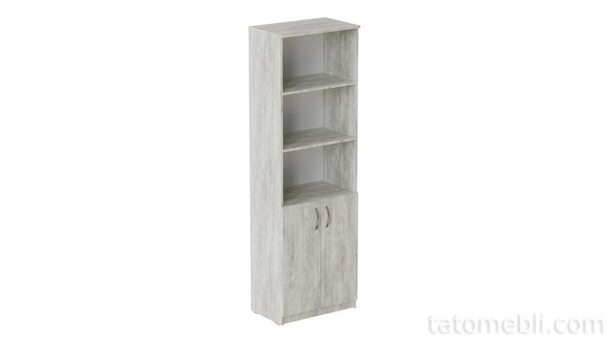 Шафа Анжело Ferrum-decor на 5 полиць з 2 дверима 1900x600x380 ДСП Бетон 16 мм (FRD-105000) FRD-105000 фото