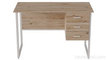 Комп'ютерний стіл Ferrum-decor Гаррі 75x120x70 білий ДСП Дуб Сан-Марино 32мм (FRD-101009) FRD-101009 фото