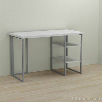 Письмовий стіл Ferrum-decor Кевін 76x140x70 сірий ДСП Біле 32мм (FRD-101762) FRD-101762 фото