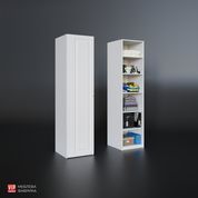 Шкаф-пенал Мадрид модуль M1 декор (50х53х203.2) Белый VM7223 фото 2