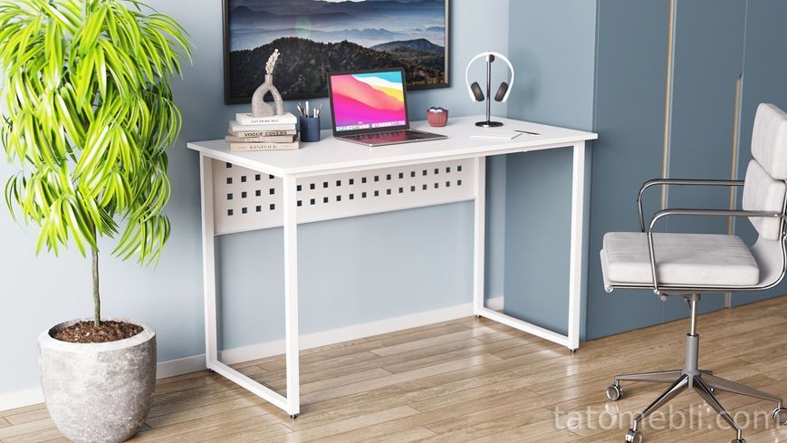 Письмовий стіл Ferrum-decor Майк 75x140x70 білий ДСП Біле 16мм (FRD-101347) FRD-101347 фото