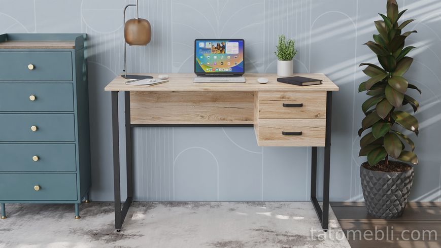 Письмовий стіл Ferrum-decor Гаррі 75x140x70 білий ДСП Біле 16мм (FRD-101011) FRD-101011 фото