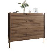 Комод с 4 ящиками LION Wood с золотыми ножками 100х90х45 см Дуб Ливорно (LION-042965) LION-042965 фото 2
