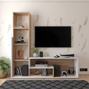 Стенка в гостиную Doros Этана 150х30х150 см Дуб артизан/Белый (DRS-011335) DRS-011335 фото 2