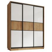 Шкаф купе трехдверный Новатор Лофт 01-2186 (180х60х220) Дуб крафт золотой DM6817 фото