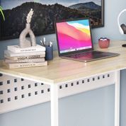 Письмовий стіл Ferrum-decor Майк 75x140x70 білий ДСП Дуб Сонома 16мм (FRD-101348) FRD-101348 фото 2