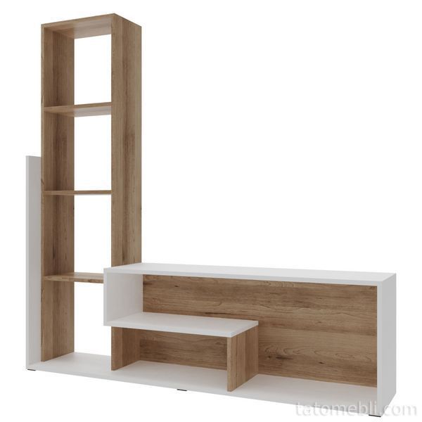 Стенка в гостиную Doros Этана 150х30х150 см Дуб артизан/Белый (DRS-011335) DRS-011335 фото