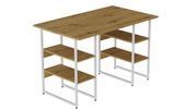 Комп'ютерний стіл Ferrum-decor Карен 75x120x70 білий ДСП Дуб Артизан 32 мм (FRD-107247)