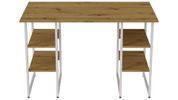 Комп'ютерний стіл Ferrum-decor Карен 75x120x70 білий ДСП Дуб Артизан 32 мм (FRD-107247) FRD-107247 фото 2