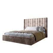 Двуспальная кровать LION Нино 160x200 см SILK 105 Шоколадный (LION-045040) LION-045040 фото 2
