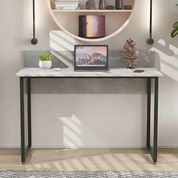 Стіл письмовий Скай Ferrum-decor 75x100x60 Чорний метал ДСП Бетон 32 мм (FRD-106654)