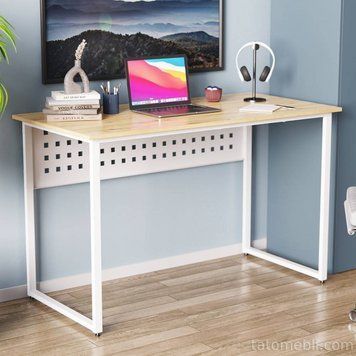 Комп'ютерний стіл Ferrum-decor Майк 75x140x70 білий ДСП Дуб Сан-Марино 16мм (FRD-101350) FRD-101350 фото