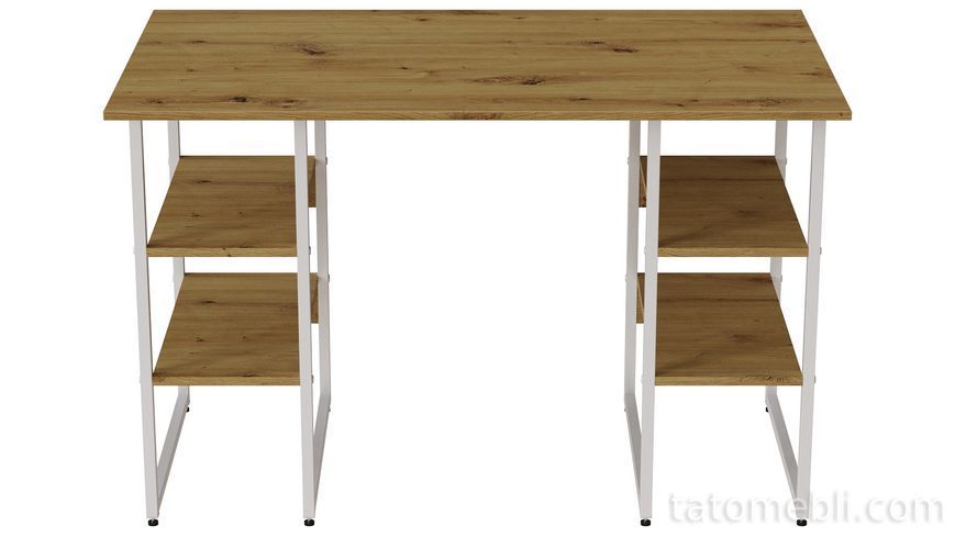 Комп'ютерний стіл Ferrum-decor Карен 75x120x70 білий ДСП Дуб Артизан 32 мм (FRD-107247) FRD-107247 фото