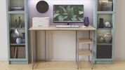 Письмовий стіл Ferrum-decor Кевін 75x100x60 сірий ДСП Дуб Сан-Марино 32 мм (FRD-106846) FRD-106846 фото 2
