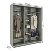 Шкаф купе трехдверный GBlack ST-1 Дуб Крафт табако G8936 фото 2