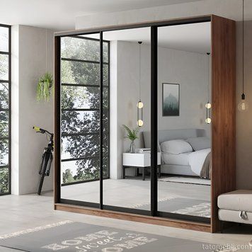 Шафа купе трьохдверна GBlack ST-1 Дуб Крафт табако G8936 фото