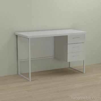 Письмовий стіл Ferrum-decor Гаррі 76x140x70 білий ДСП Біле 32мм (FRD-101016) FRD-101016 фото