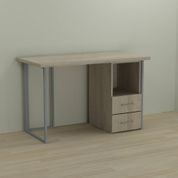 Письмовий стіл Ferrum-decor Отто 76x120x70 сірий ДСП Дуб Сонома 32мм (FRD-101517)