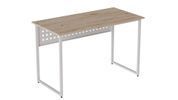 Комп'ютерний стіл Ferrum-decor Майк 75x140x70 білий ДСП Дуб Сан-Марино 32мм (FRD-101355)