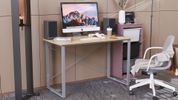 Комп'ютерний стіл Ferrum-decor Дейв 75x140x60 сірий ДСП Дуб Артизан 16 мм (FRD-107051) FRD-107051 фото 2
