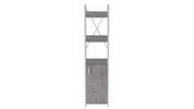 Етажерка 3/34 Ferrum-decor Серії Конект з тумбою 144x34x28 Чорний ДСП Бетон (FRD-104427) FRD-104427 фото 3