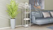 Етажерка 4/34 Ferrum-decor Серії Конект 120x34x28 сірий ДСП Біле 16мм (FRD-104283) FRD-104283 фото 2