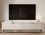 Тумба под телевизор Perfect Home Ланте/Lante 2-дверная с черными ножками 2D/163 Беж (PFH-091183) PFH-091183 фото 1