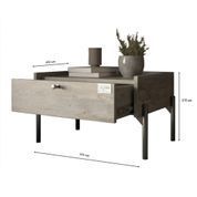 Тумба прикроватная LION Wood с одним ящиком Кашемир (золотые ножки) (LION-041324) LION-041324 фото 3