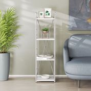 Етажерка 4/34 Ferrum-decor Серії Конект 120x34x28 сірий ДСП Біле 16мм (FRD-104283) FRD-104283 фото 1