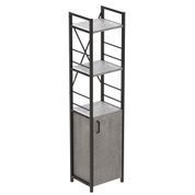 Етажерка 3/34 Ferrum-decor Серії Конект з тумбою 144x34x28 Чорний ДСП Бетон (FRD-104427) FRD-104427 фото 1