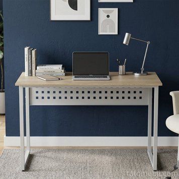 Стіл письмовий Майк Ferrum-decor 75x100x70 Білий метал ДСП Дуб Кремона Торро 16 мм (FRD-108352) FRD-108352 фото