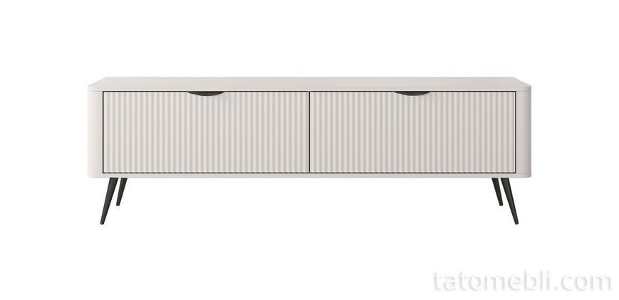 Тумба под телевизор Perfect Home Ланте/Lante 2-дверная с черными ножками 2D/163 Беж (PFH-091183) PFH-091183 фото
