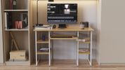 Комп'ютерний стіл Ferrum-decor Тім 75x140x70 білий ДСП Дуб Артизан 16 мм (FRD-106957) FRD-106957 фото 2