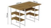 Комп'ютерний стіл Ferrum-decor Тім 75x140x70 білий ДСП Дуб Артизан 16 мм (FRD-106957) FRD-106957 фото 6