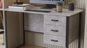 Комп'ютерний стіл Ferrum-decor Гаррі 75x140x70 чорний ДСП Бетон 16 мм (FRD-107307) FRD-107307 фото 1