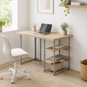 Стол письменный Кевин Ferrum-decor 75x100x60 Серый металл ДСП Дуб Кремона Торро 32 мм (FRD-108158) FRD-108158 фото 5